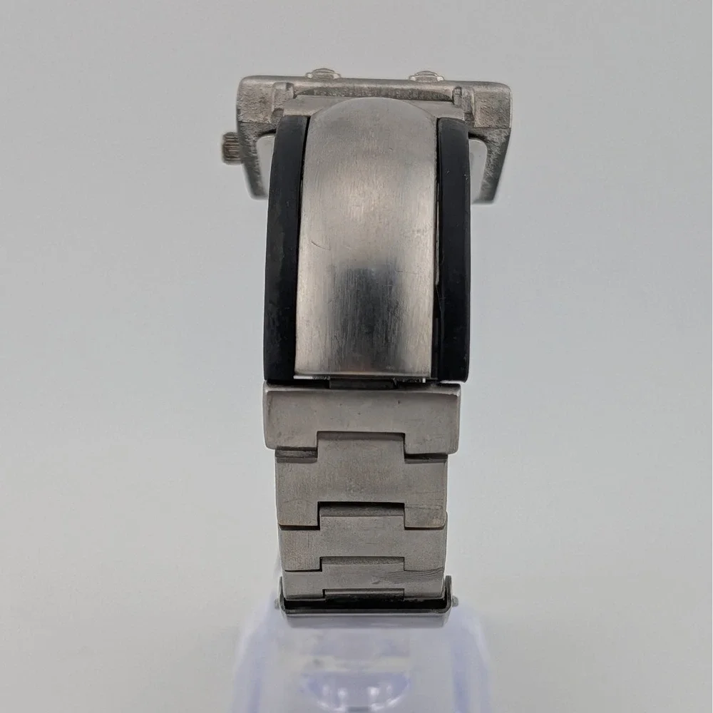 SPACE Y2K Industrial Cyberpunk Cage Dial Chunky Statement Watch 32mm 7.25